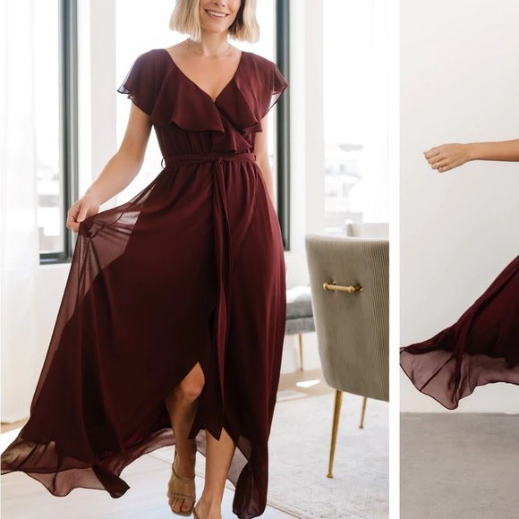Baltic Born Katya Ruffle Maxi Dress - Picture 1 of 5